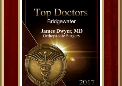 Castle Connolly Top Doctors Certificate For James Dwyer, MD 2017