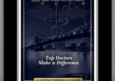 Castle Connolly Top Doctors Certificate For James Dwyer, MD 2018