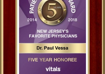 Patient's Choice Award For Dr. Paul Vessa
