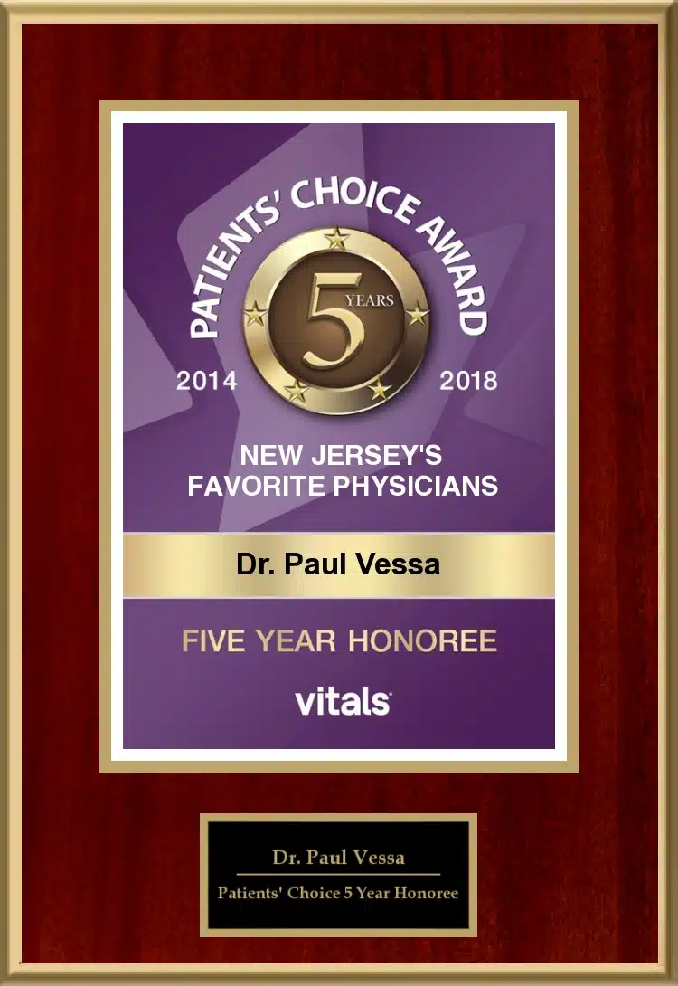 Vitals 5 Years Award - Dr. Vessa